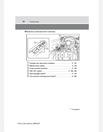 toyota rush 2019 owners manual in english 